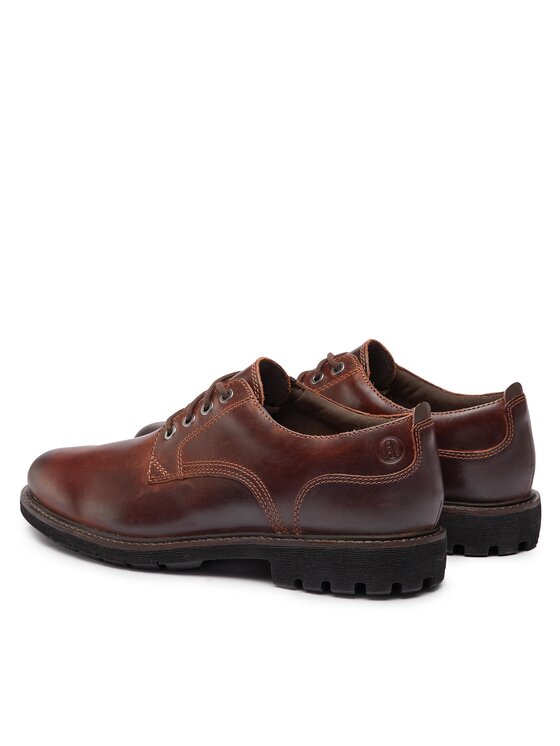 Clarks Poltopánky Clarks Batcombe Tie 261734367 Hnedá