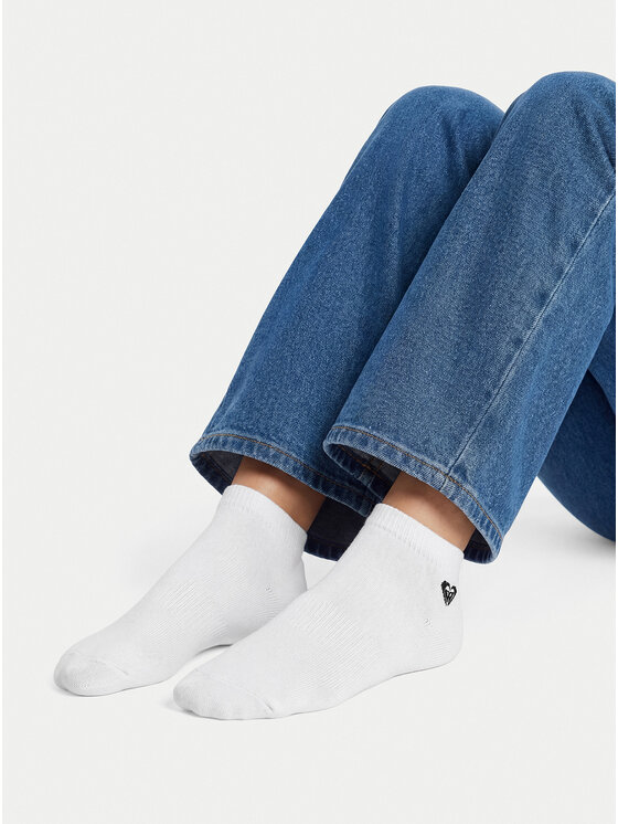 Roxy Īsās zeķes Roxy CEO_AS_ROXY_08S_SS26 (3-PACK) Balts