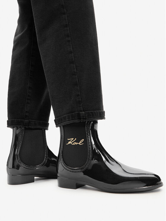 KARL LAGERFELD Kalosze KARL LAGERFELD Kalosh II KL94775 Czarny