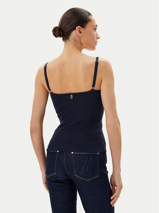 Fracomina Fracomina Топ FR25ST4006K410J9 Cиній Slim Fit