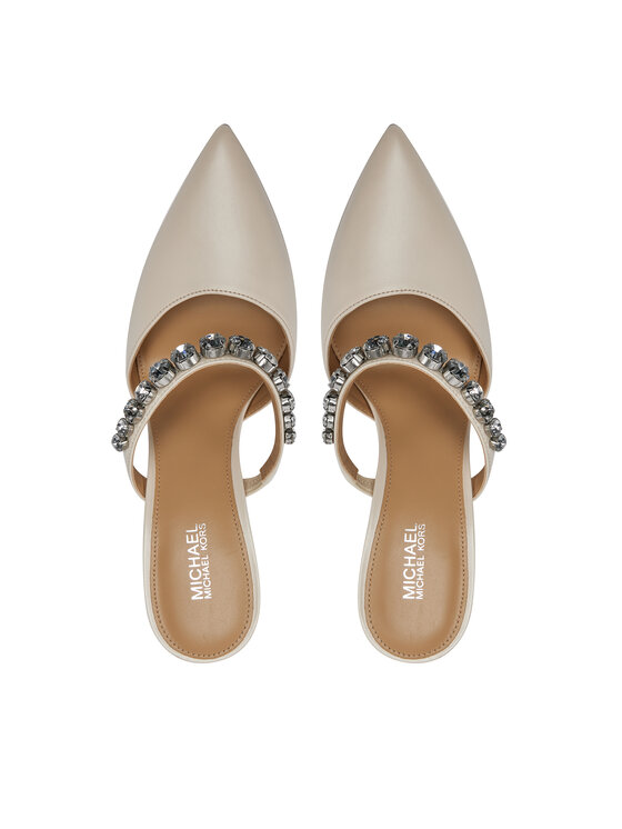 MICHAEL Michael Kors Чехли MICHAEL Michael Kors Jessa Mule Pump 40S3JSHP1L Екрю