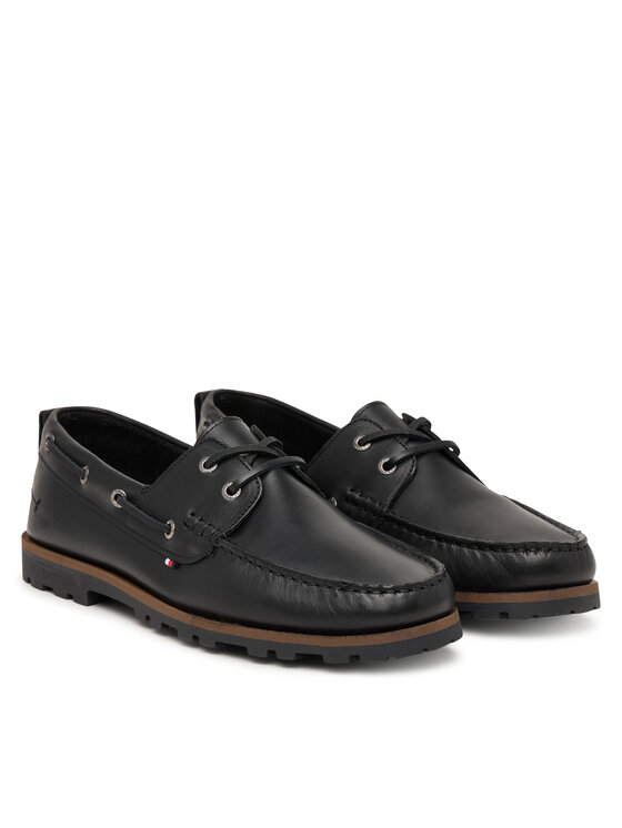 Tommy Hilfiger Mocasini Tommy Hilfiger Light Lth FM0FM05746 Negru