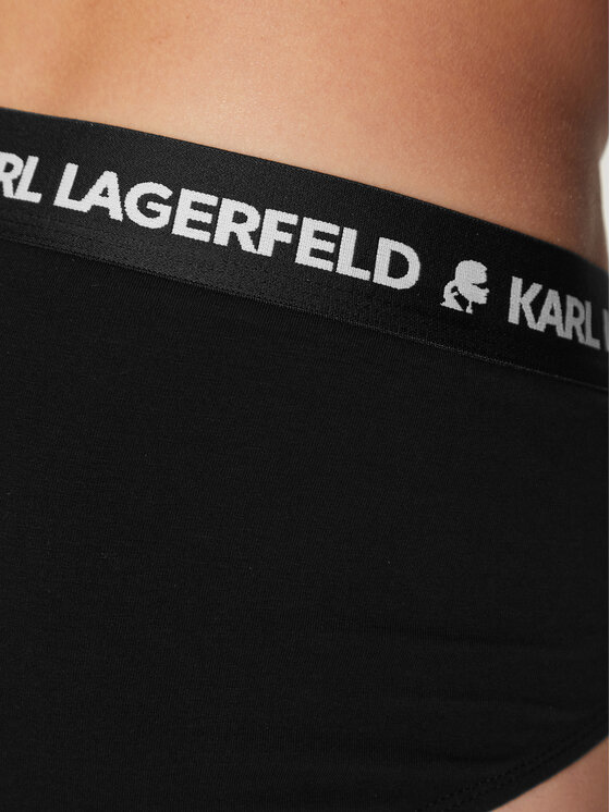 KARL LAGERFELD KARL LAGERFELD Komplet spodnjih hlač slip﻿ A1M47152 Črna