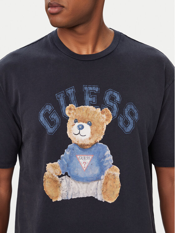 Guess Guess Majica 182885 Modra Classic Fit