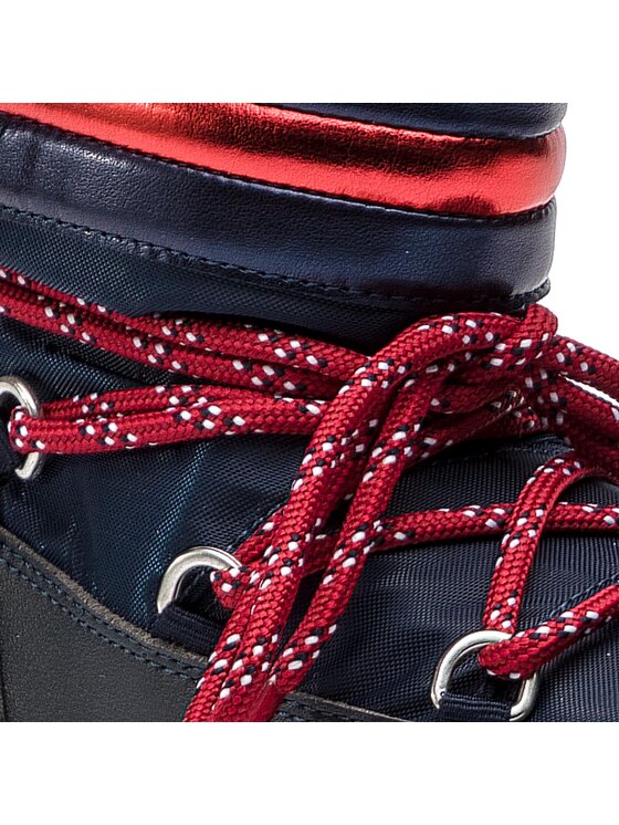 Tommy Jeans Hótaposó Tommy Jeans Corporate Snowboot EN0EN00418 Sötétkék
