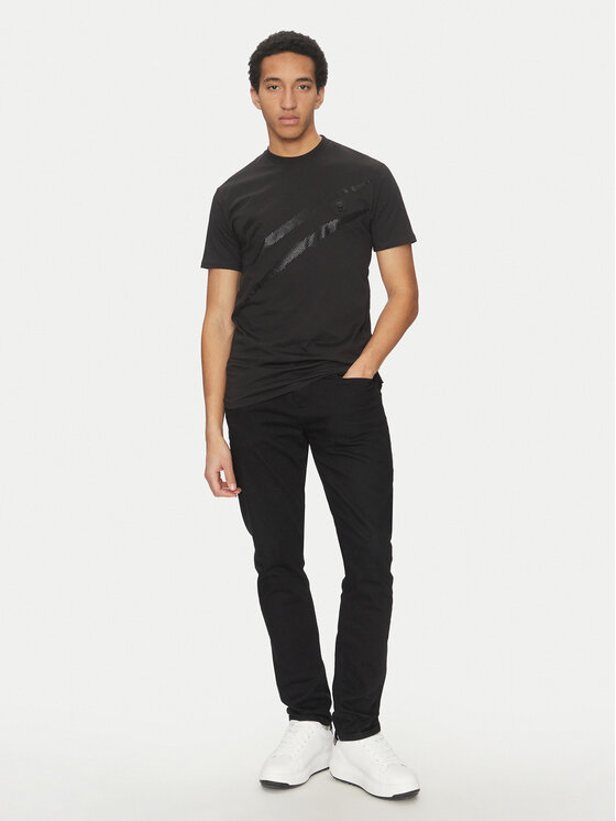 Plein Sport Plein Sport Футболка SAEC MTK8008 STE001N Чорний Regular Fit