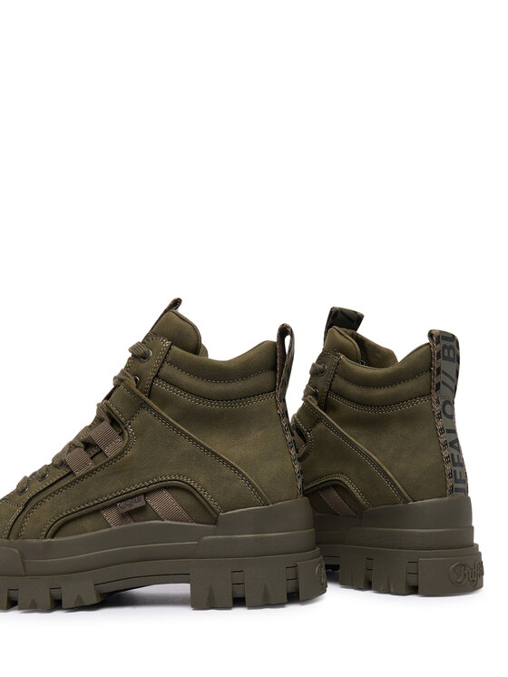Buffalo Šnurovacia obuv Buffalo Buffalo Aspha NC Mid 1622602 Kaki