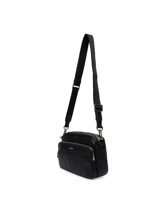 Calvin Klein Bandolera Calvin Klein Emblem Aop Emboss Camera Bag LV04D3330G Negro