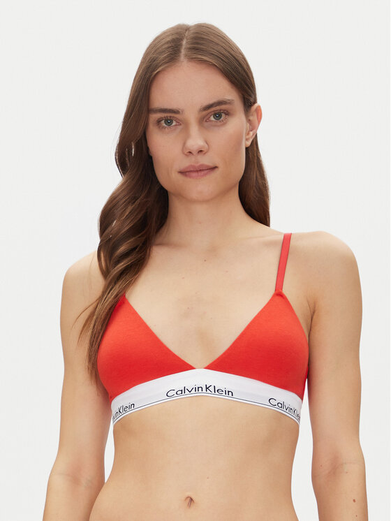 Calvin Klein Underwear Calvin Klein Underwear Grudnjak brallete Lightly Lined Triangle 000QF5650E Crvena