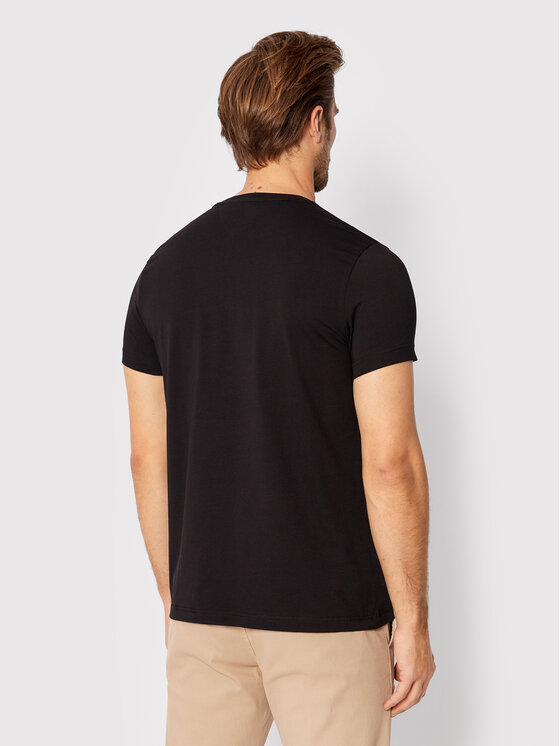 Tommy Hilfiger Tommy Hilfiger Marškinėliai Core Stretch MW0MW27539 Juoda Slim Fit