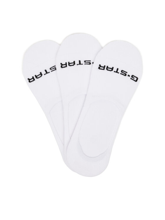 G-Star Raw Calcetines tobilleros G-Star Raw AS_G-STAR_S_124_SS25 (3-PACK) Blanco