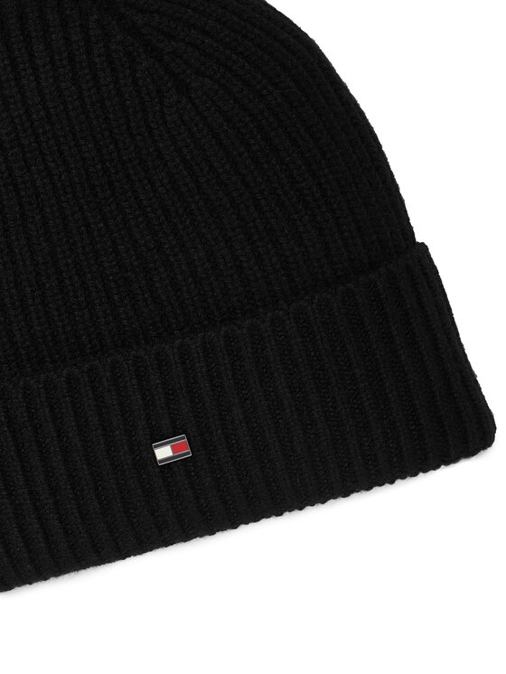 Tommy Hilfiger Шапка Tommy Hilfiger Th Flag AM0AM14535 Черен