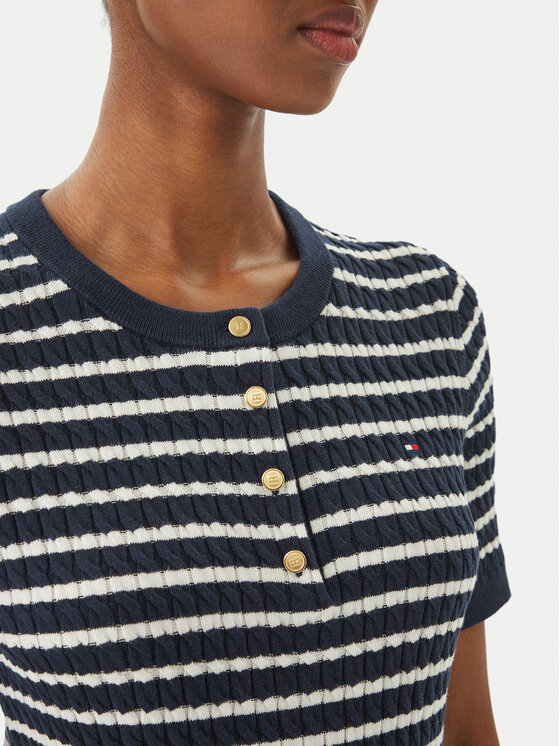 Tommy Hilfiger Tommy Hilfiger Polo WW0WW49613 Σκούρο μπλε Slim Fit
