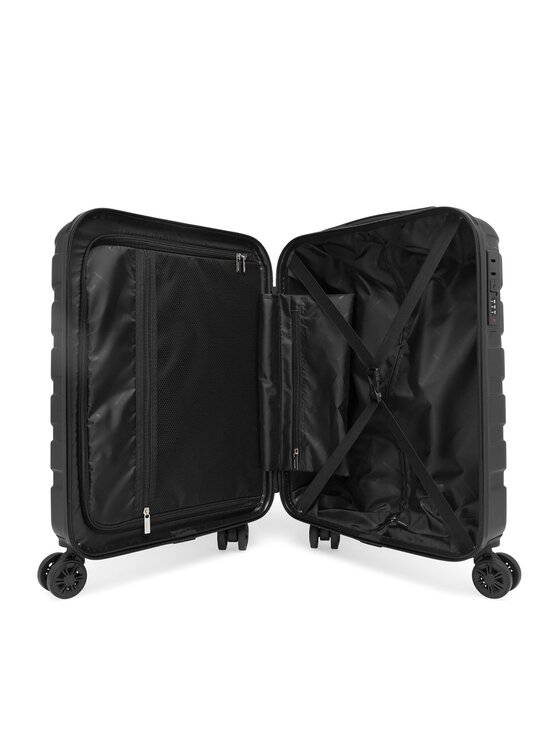 GINO ROSSI Valiză de cabină GINO ROSSI CEO-GIN-S-001-05-BLACK4 Negru
