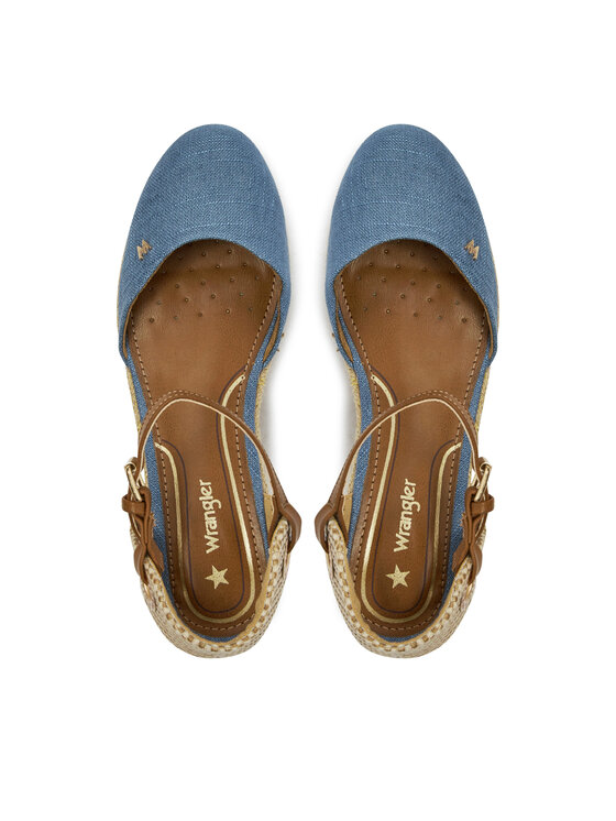 Wrangler Еспадрильї Wrangler Bela Women Semi Wedge 20241055 Голубий