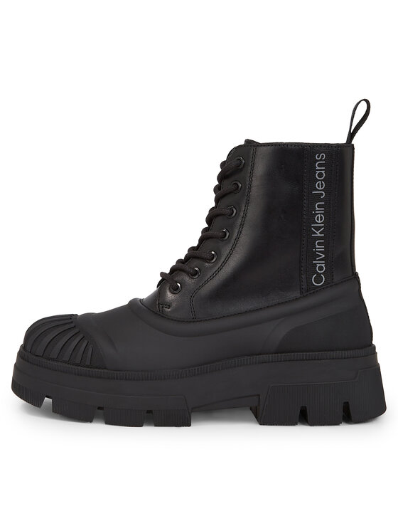 Calvin Klein Jeans Trzewiki Calvin Klein Jeans Chunky Combat Lace Up Boot YM0YM00814 Czarny