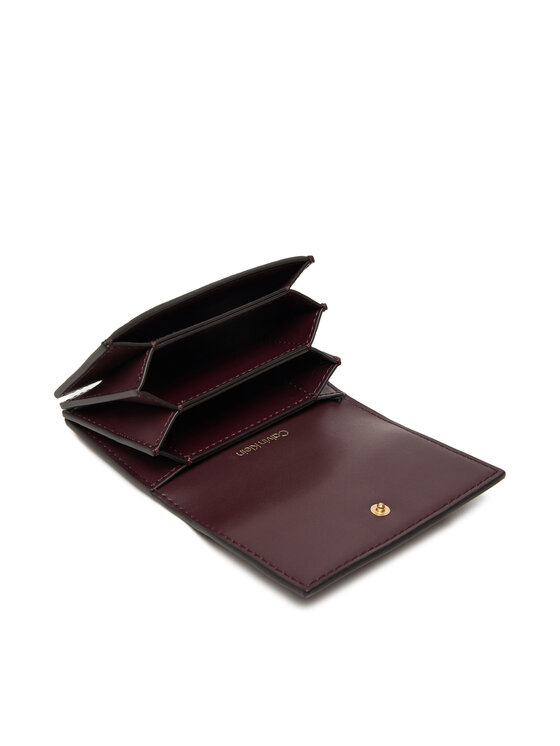 Calvin Klein Портфейл Calvin Klein Emblem Aop Accordion Cardcase LV04F1083G Бордо