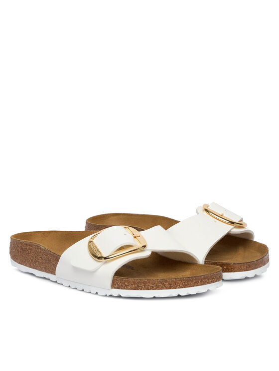 Birkenstock Παντόφλες Birkenstock Madrid Big Buckle 1019814 Λευκό