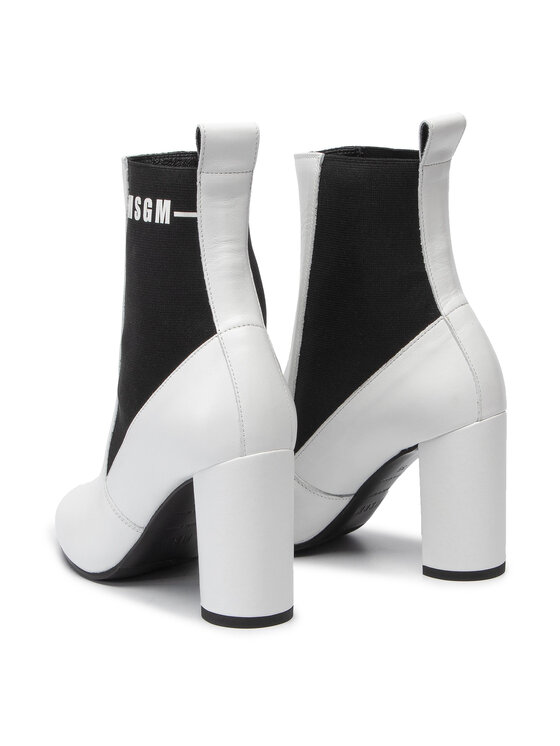 MSGM Čizme MSGM Tronchetto Donna 2741MDS5095 229 01 Bijela