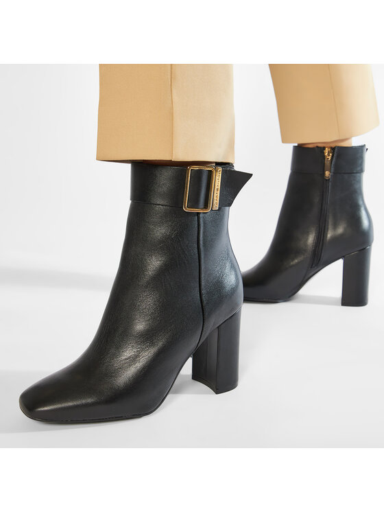 Tommy Hilfiger Μποτάκια Tommy Hilfiger Basic Square Toe Boot FW0FW05154 Μαύρο