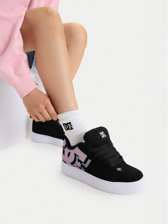 DC Shoes Снікерcи DC Shoes EO-COURT GRAFFIK PLATFORM DC02422003 Чорний