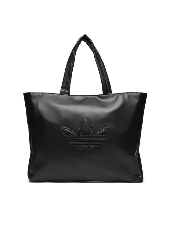 adidas Táska adidas Polyurethane Outline Trefoil Shopper Bag IY4058 Fekete
