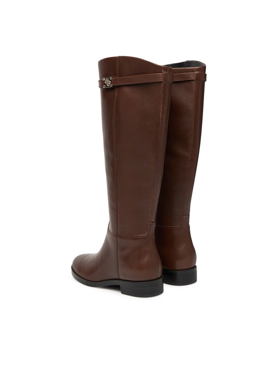 Guess Ботуши Guess FLFZOR LEA11 Кафяв