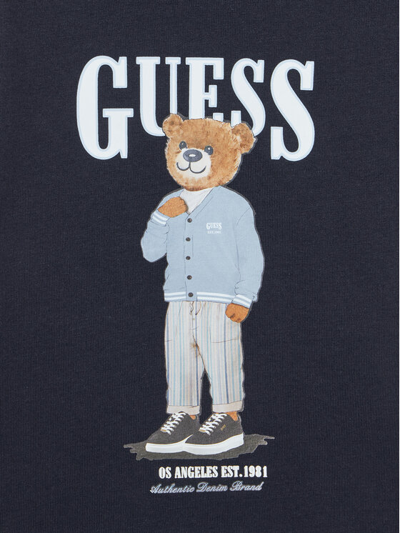 Guess Guess Conjunto de camiseta y pantalones cortos vaqueros I6GG04 K8HM4 De color Regular Fit