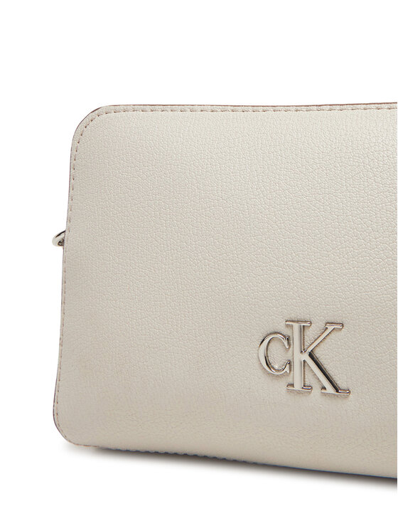 Calvin Klein Jeans Táska Calvin Klein Jeans Minimal Monogram Camera Bag 20 LV04K3162G Krém