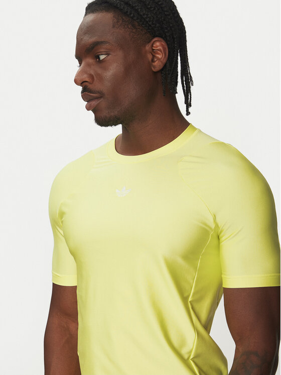 adidas adidas Marškinėliai Fashion Cut Line JD1286 Geltona Slim Fit