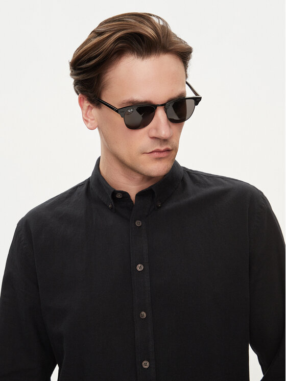 Ray-Ban Сонцезахисні окуляри Ray-Ban Clubmaster 0RB3016 1305B1 Чорний