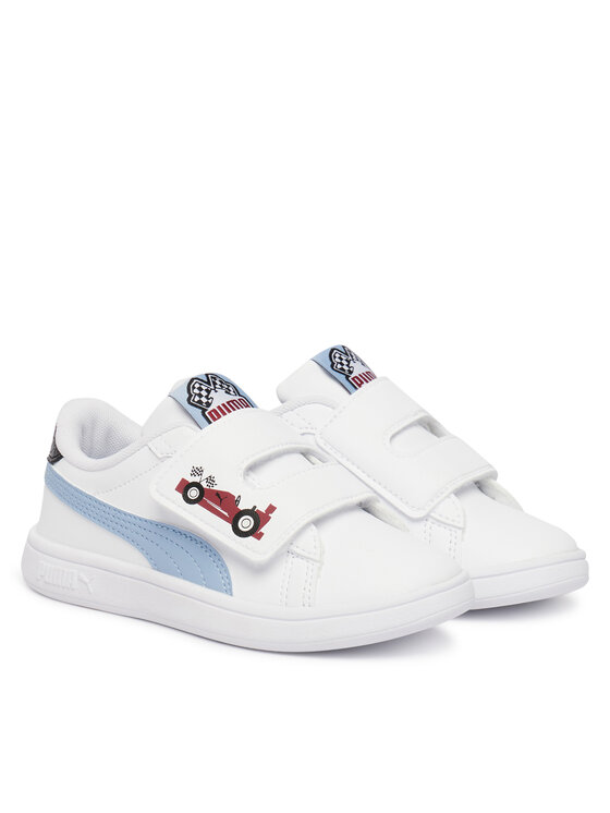Puma Снікерcи Puma Puma Smash 3.0 Racing Crew V 408385 01 Білий