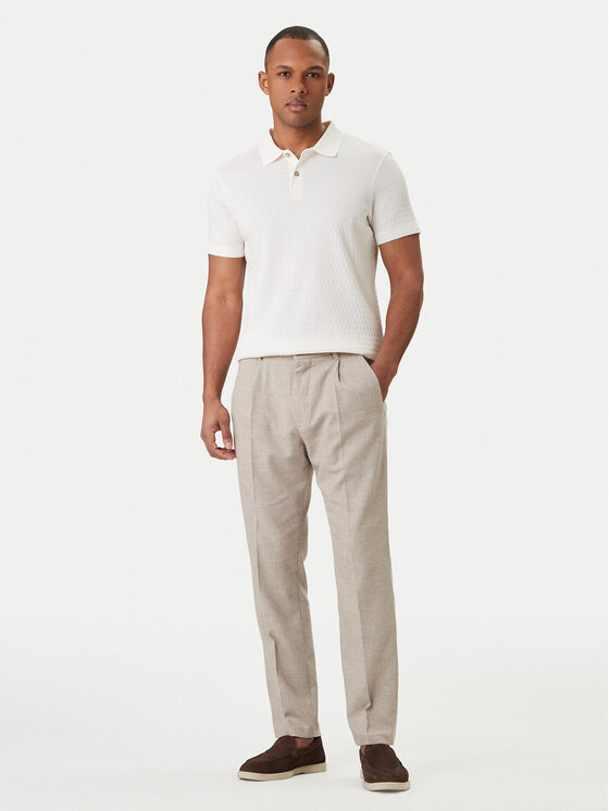 JOOP! JOOP! Polo Jorge 30101934 Écru Slim Fit
