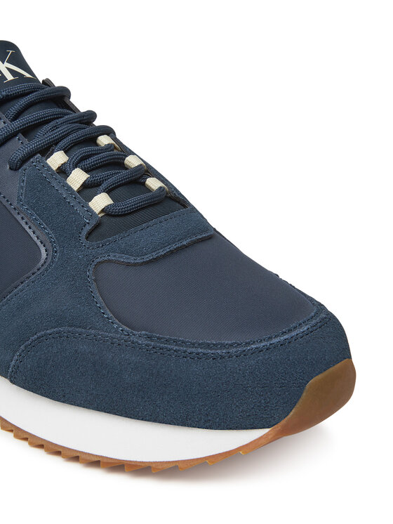 Calvin Klein Jeans Sneakersy Calvin Klein Jeans Retro Runner Sock Lace Up Ny-Su YM0YM01326 Granatowy