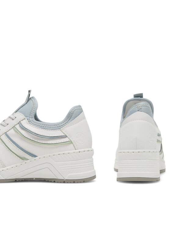 Rieker Sneakersy Rieker N4381-80 Biały