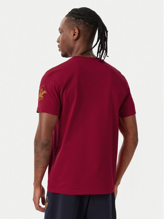 Beverly Hills Polo Club Beverly Hills Polo Club Camiseta P-SS26M-TS1519 Rojo Regular Fit