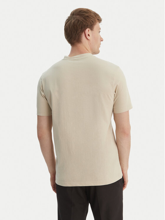 BOSS BOSS Camiseta TS_Terrace Logo 50559361 Beis Regular Fit