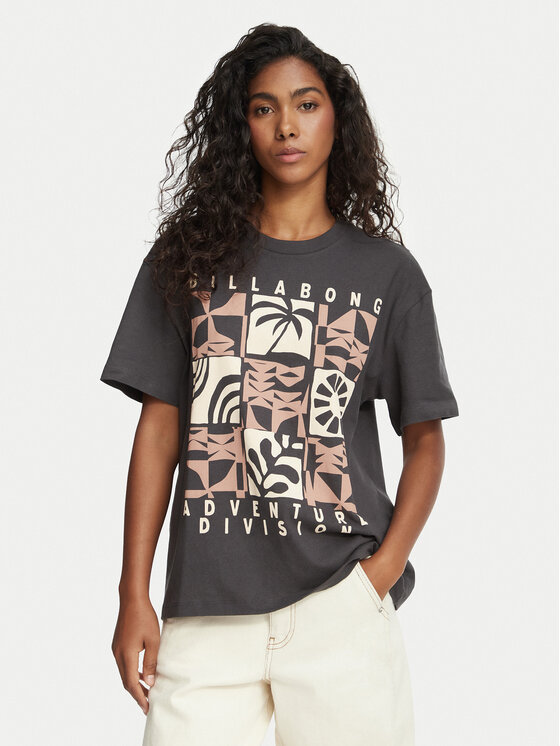 Billabong Billabong Camiseta EBJZT00664 Gris oscuro Relaxed Fit