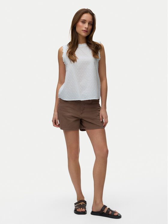 Vero Moda Vero Moda Top Trine 10342734 Blanco Regular Fit