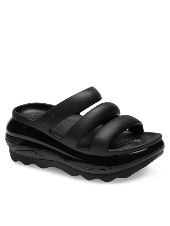 Crocs Шльопанці Crocs Mega Crush Triple Strap 209842 Чорний