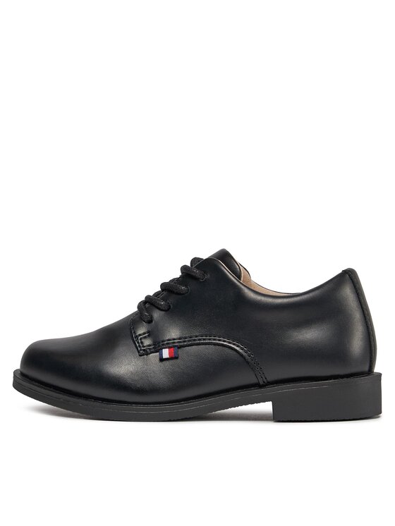 Tommy Hilfiger Półbuty Tommy Hilfiger Low Cut Lace Up Shoe T3B4-33174-1355 Czarny