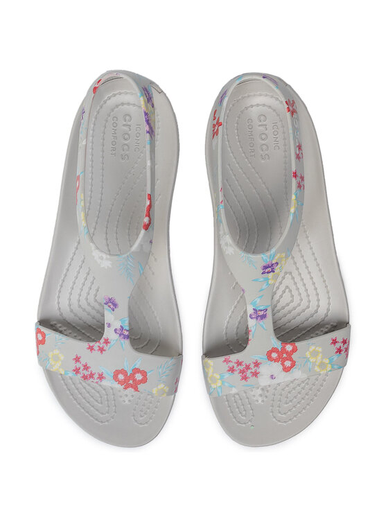 Crocs Basutės Crocs Serena Graphic Sandal W 205933 Pilka