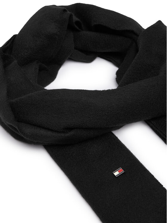 Tommy Hilfiger Зимен шал Tommy Hilfiger Th Flag AM0AM14576 Черен