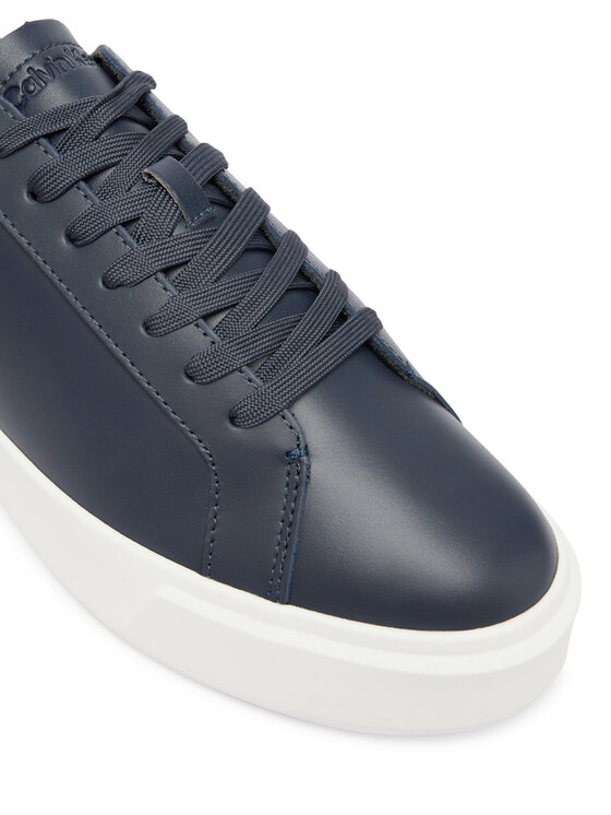 Calvin Klein Сникърси Calvin Klein Basket Cupsole Laceup Lth Ml YM0YM01460 Тъмносин