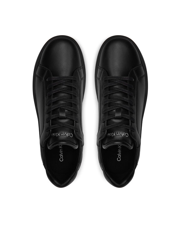 Calvin Klein Sneakers Calvin Klein Low Top Lace Up Lth HM0HM01016 Nero