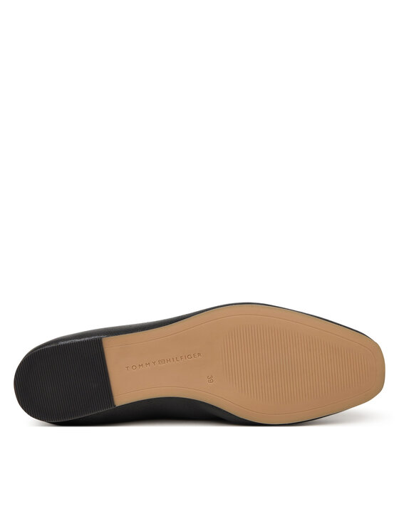Tommy Hilfiger Baleríny Tommy Hilfiger Soft Leather Ellastic Ballerina FW0FW09245 Černá
