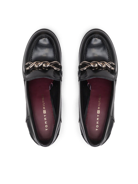 Tommy Hilfiger Czółenka Tommy Hilfiger Twist High Heel Loafer FW0FW06692 Czarny