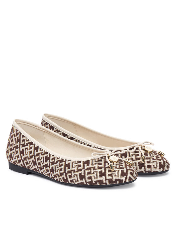 Tommy Hilfiger Balerinke Tommy Hilfiger Th Charm Jacquard Ballerina FW0FW09504 Šarena