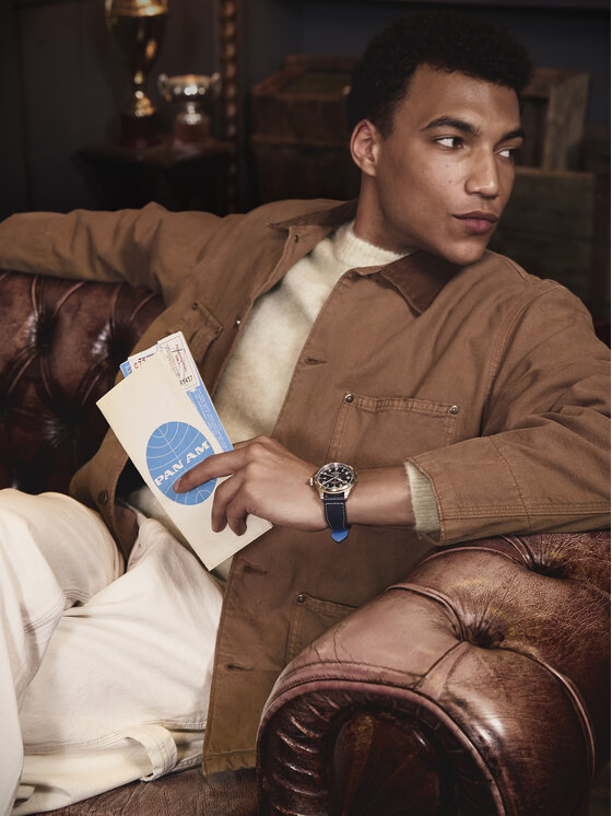 Timex Hodinky Timex Timex x Pan Am® Waterbury Ace  TW2Y38800 Tmavomodrá