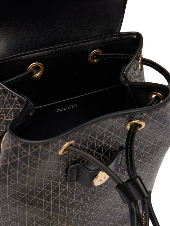 Calvin Klein Plecak Calvin Klein Emblem Aop Mini Backpack LV04F3507G Czarny